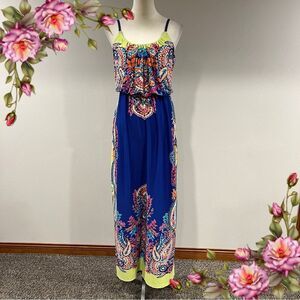 Maurice’s Vibrant Blue Paisley print Maxi Dress with straps